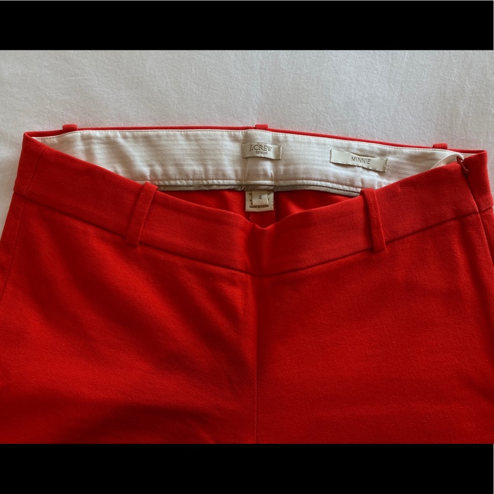 J.crew Minnie red chino style pants!